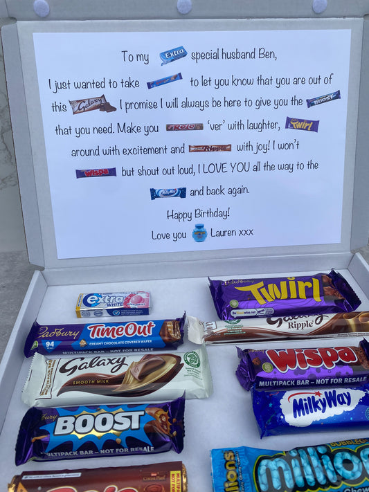 Happy Birthday Poem Box for Husband/Wife/Partner