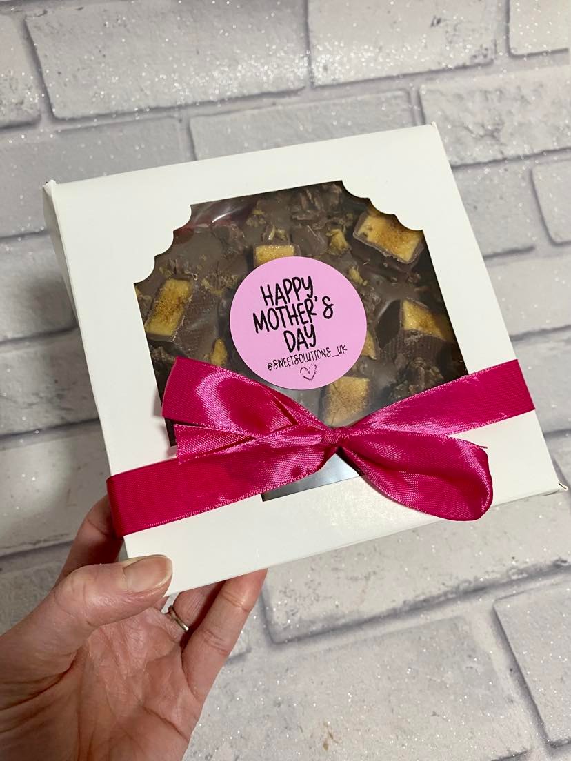 'World's Best Mummy' Belgium Chocolate Heart Slab