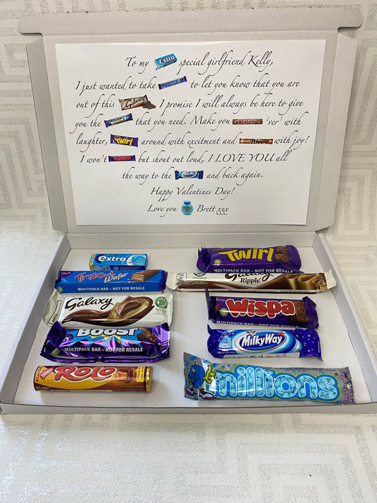 Valentines Day Chocolate Poem Box