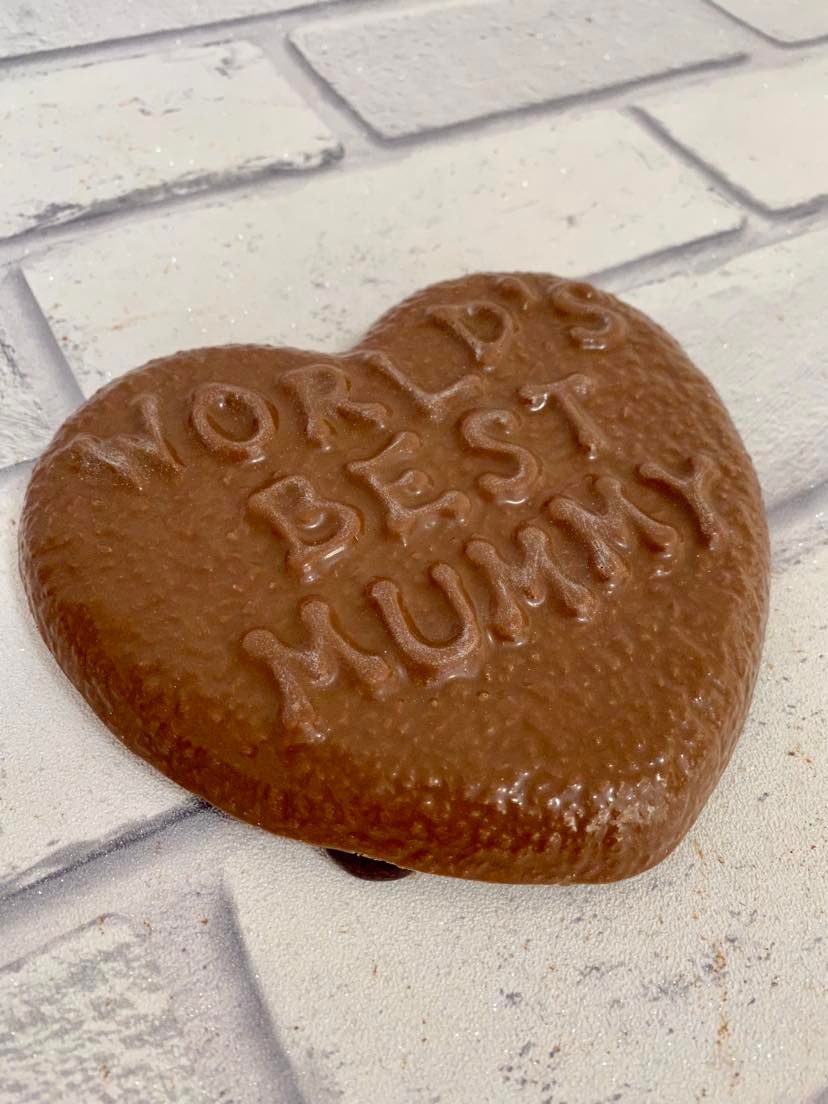 SALE - Stock sale of World's Best Mummy' Chocolate Slab Heart