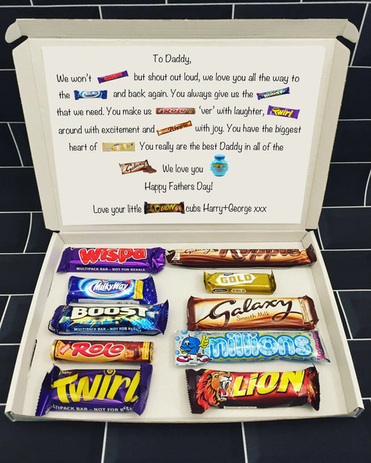 Fathers Day Chocolate Poem Box