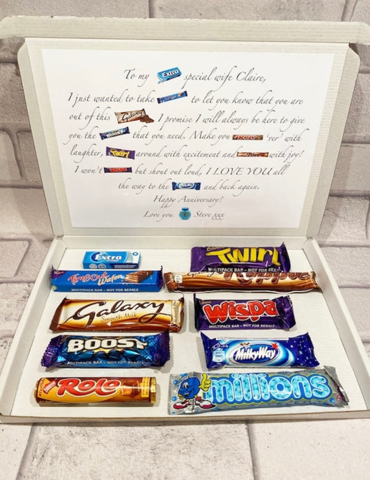 Anniversary Chocolate Poem Box